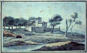 Motiv aus der Villa Borghese 1787
