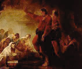 Die Auferweckung des Lazarus. von Johann Zick