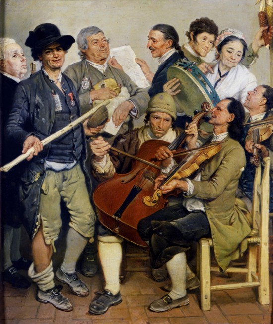 Musikanten (La Scartocciata) von Johann Zoffani