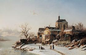 Winterlandschaft bei Oberwesel 1871