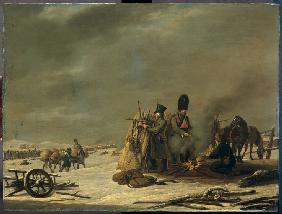 Nachtlager bei Molodetschno am 4. Dezember 1812 1820