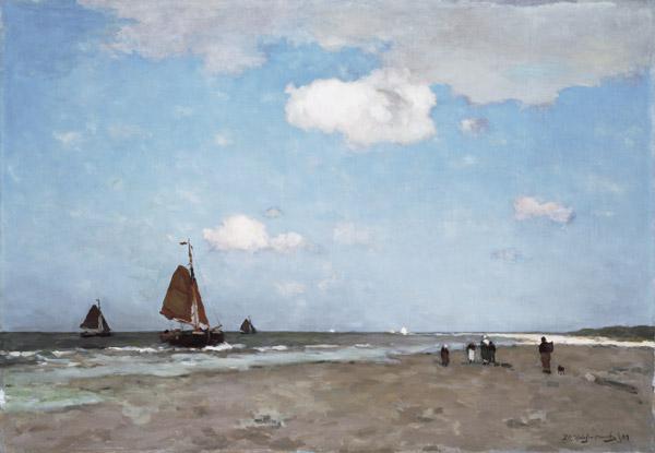 Beach scene 1887