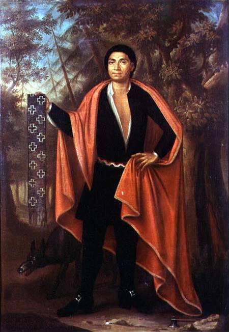Tac Yec Neen Ho Gar Ton (Red Indian), Emperor of the Six Nations von Johannes or Jan Verelst