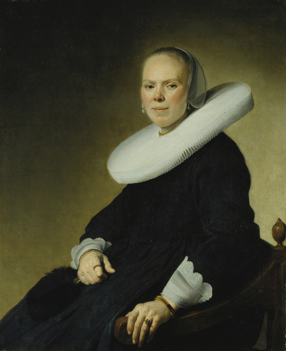 Bildnis einer Frau im Sessel von Johannes Verspronck