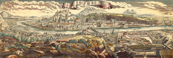 Panorama von Salzburg von Johann Friedrich Probst