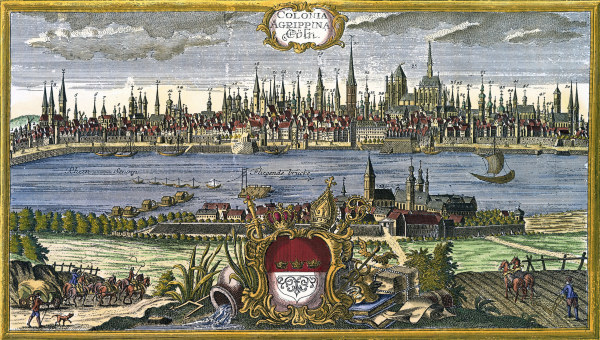 Ansicht von Köln um 1750 von Johann Georg Ringlin