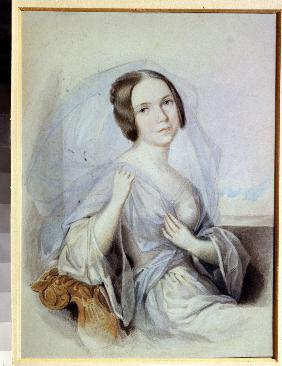 Porträt der Sängerin Henriette Gertrude Sontag (1806-1854)