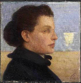 Bildnis einer Frau vor dem Meer 1901