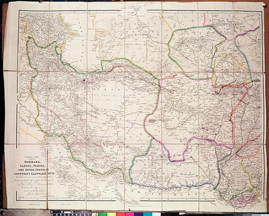 Map of Central Asia von John Arrowsmith