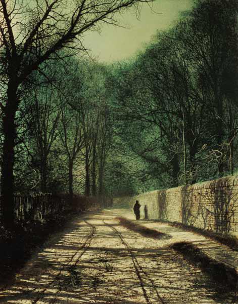 Tree Shadows in the Park Wall, Roundhay, Leeds, 1872 (oil on canvas) 14th