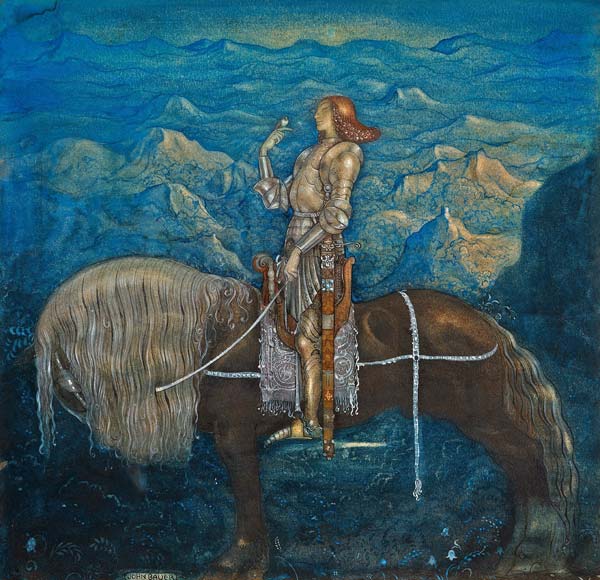 Ein Ritter. Von Zwergen und Trollen von John Bauer