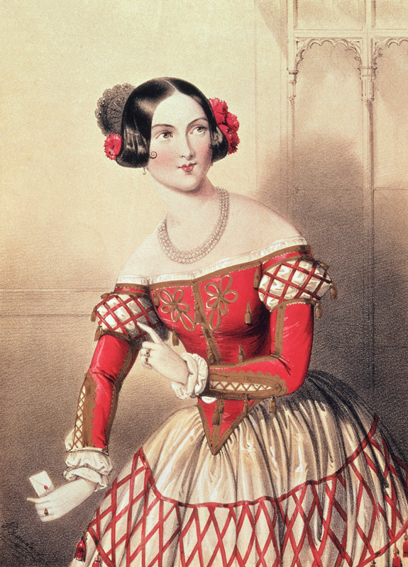 Madame Sontag as Rosina in ''The Barber of Seville''; engraved by the artist von John Brandard
