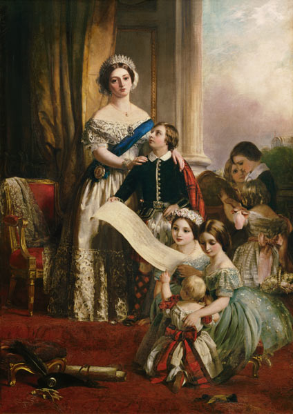Königin Viktoria von England mit ihren Kindern von John Calcott Horsley