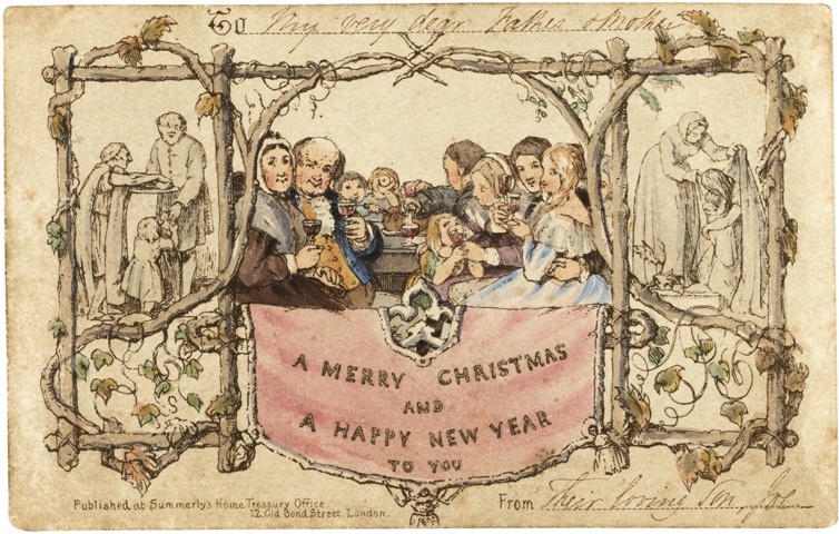 Die erste Weihnachtskarte von John Callcott Horsley