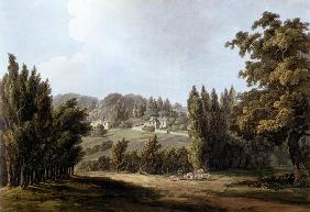 'The Hermitage' at Montmorency, 1809 (colour litho) 19th