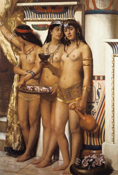 Pharaoh's Handmaidens von John Collier