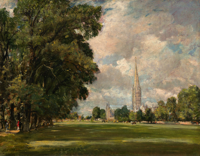 Ansicht der Kathedrale von Salisbury. von John Constable