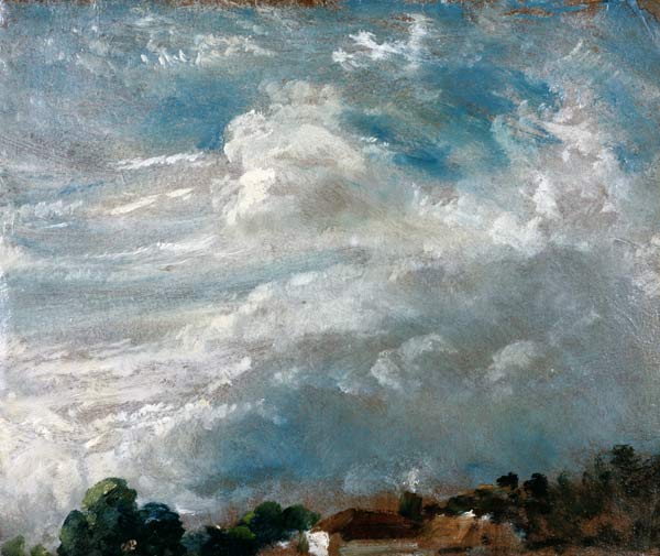 Cloud study, horizon of trees von John Constable
