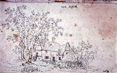 Cottage at Caple, Suffolk von John Constable