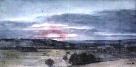 Dedham Vale from East Bergholt: Sunset von John Constable