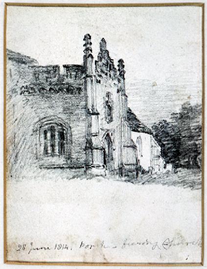 Porch of Feering Church, 28th June 1814