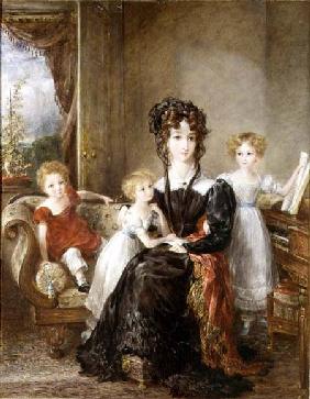 Portrait of Elizabeth Lea and her Children c.1828