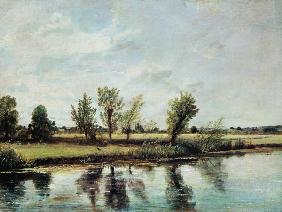 Wasserwiesen nähern sich Salisbury 1830