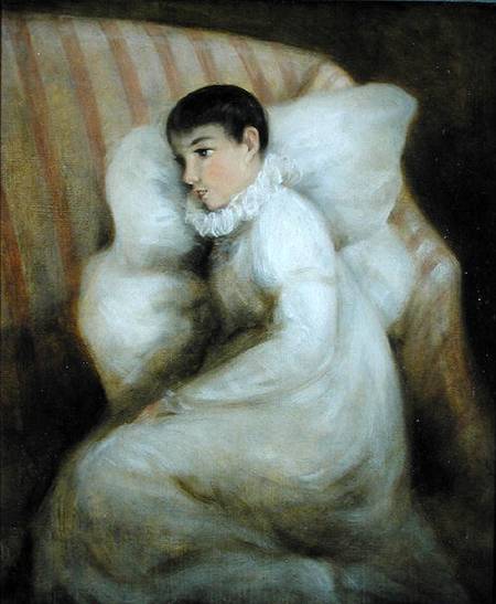 Young Girl resting on a Sofa von John Constable