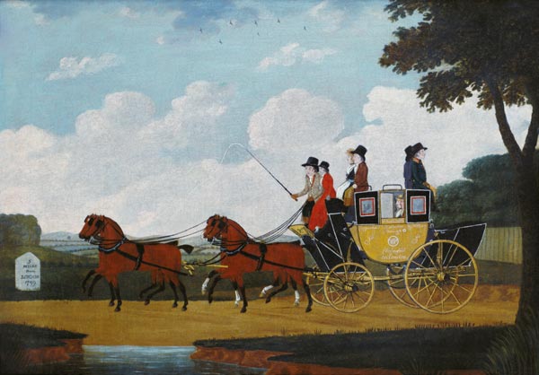 The Royal Mail Coach, Chelmsford to London von John Cordrey