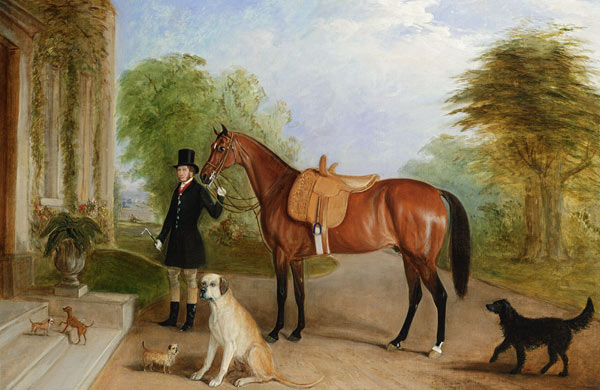 A Groom with a Horse von John E. Ferneley d.J.