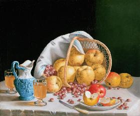 Still Life with Yellow Apples 1858