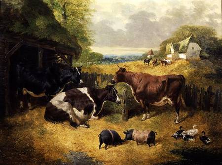 Farmyard Scene von John Frederick Herring d.Ä.