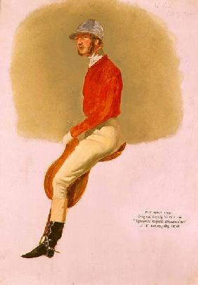 Portrait sketch of P.P. Rolt Esq. for 'Steeple Chase Cracks' 1846