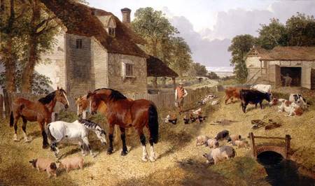 Farmyard Scene von John Frederick Herring d.J.