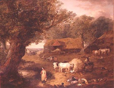 The Farmyard von John Frederick Pasmore
