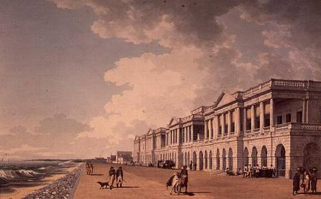North-east view of Bentinck's Buildings, the Beach, Madras von John Gantz