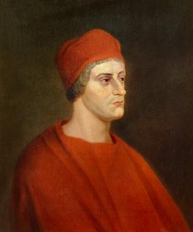 Portrait of the actor Henry Harris as Wolsey from William Shakespeare's Henry VIII 1662