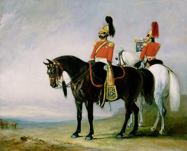 Colonel James Charles Chatterton (1792-1874) the 4th Royal Irish Dragoon Guards, on his Charger acco von John Jnr. Ferneley