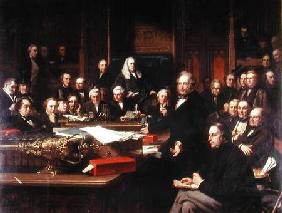 Lord Palmerston Addressing the House of Commons During the Debates on the Treaty of France in Februa 1863