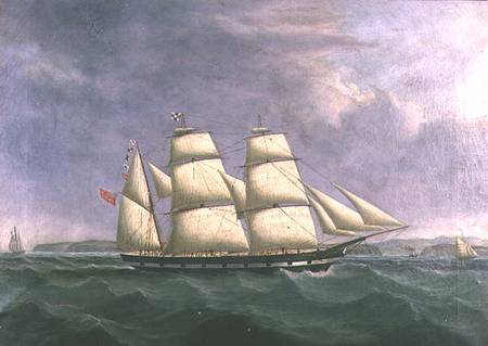 The Barque `Norfolk' off Cork von John Scott