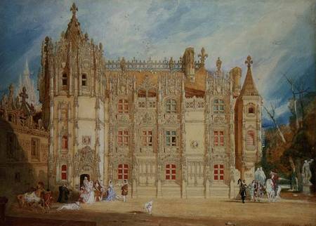 Abbatial House at the Abbey of St. Ouen at Rouen von John Sell Cotman