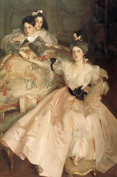 Mrs. Carl Meyer, later Lady Meyer, and her two Children von John Singer Sargent