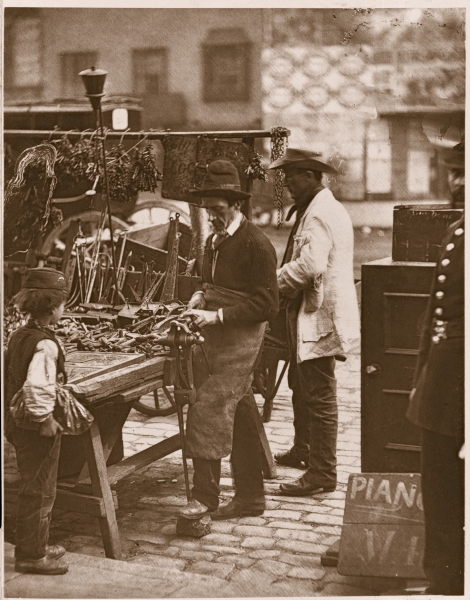 The Street Locksmith, from ''Street Life in London'', 1877-78 (woodburytype)  von John Thomson