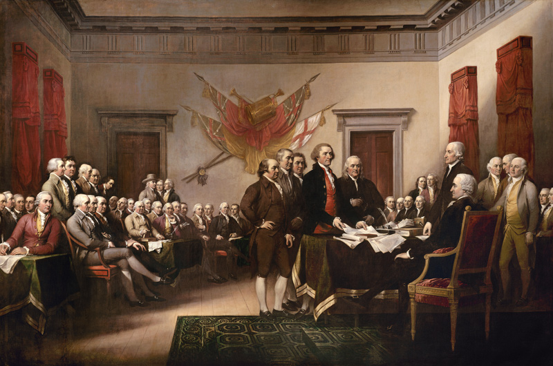 Die Amerikanische Unabhängigkeitserklärung von John Trumbull