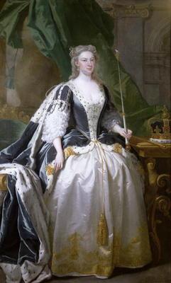 Queen Caroline (oil on canvas), born Caroline of Ansbach (1683-1737) 1706