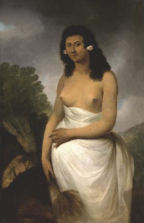 Porträt von Poedooa, Tochter von Orea, König der Insel Ulaitea, Gesellschaftsinseln
