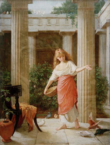 J.W.Waterhouse / In the Peristyle, 1874 von John William Waterhouse