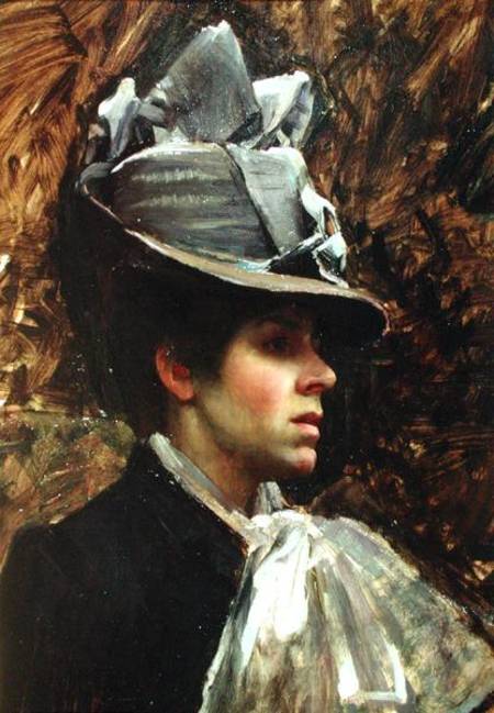 Portrait of the Artist's Wife von John William Waterhouse