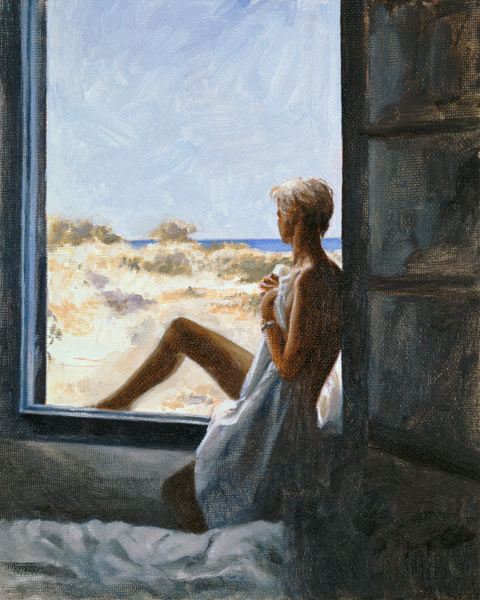 Blue Sea Dream (oil on canvas board)  von John  Worthington