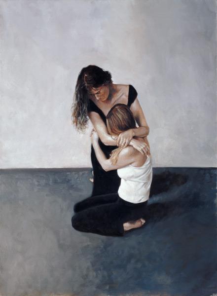 Holding (oil on canvas) 